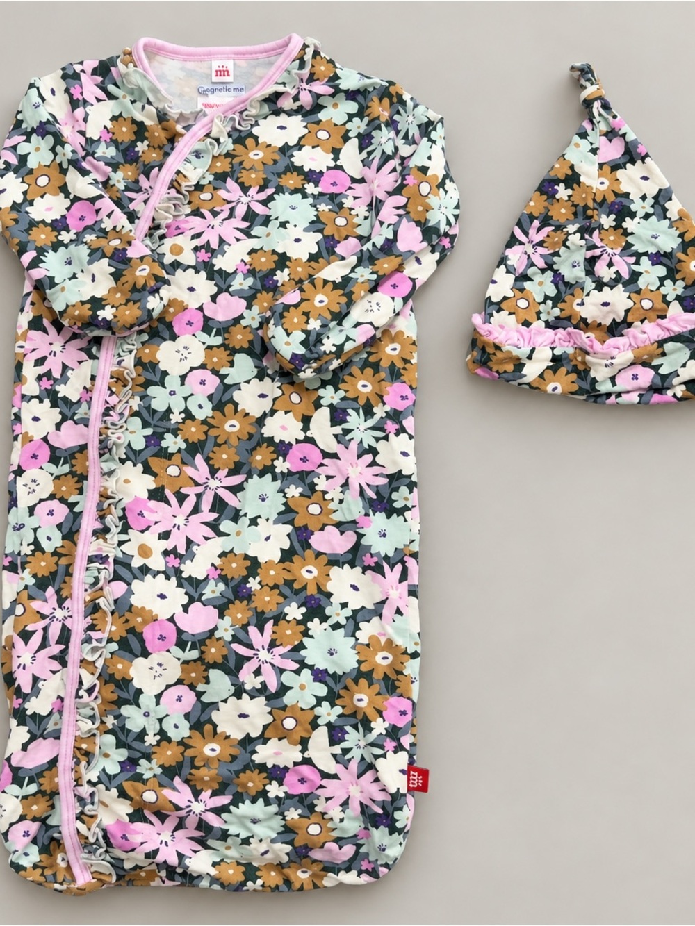 Magnetic Me Ruffle Sleeper Gown (0-3 Months)